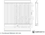 BLUE PRINT Filtru, Aer Habitaclu Adbp250110 Mg Marvel R (ADBP250110)