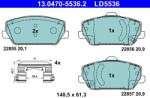 ATE Set Placute Frana, Frana Disc 13.0470-5536.2 Hyundai I30 (13.0470-5536.2)