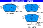 ATE Set Placute Frana, Frana Disc 13.0460-7242.2 Audi Q3 Seat Alhambra Vw Sharan (13.0460-7242.2)