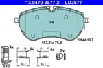 ATE Set Placute Frana, Frana Disc 13.0470-3877.2 Vw Amarok (13.0470-3877.2)
