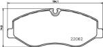 TEXTAR Set Placute Frana, Frana Disc 2206201 Mercedes-Benz Marco Polo/V-Class/Vito
