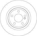 TRW Disc Frana Df6634 Mercedes-Benz A-Class/B-Class/Cla/Cla Shooting Brake/Gla-Class (DF6634)