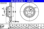ATE Disc Frana 24.0130-0192.1 Bmw 3/X1