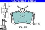 ATE Set Placute Frana, Frana Disc 13.0470-2894.2 Audi A2/A3/Tt Seat Arosa/Cordoba (13.0470-2894.2)