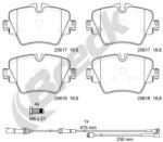 BRECK Set Placute Frana, Frana Disc 256170070100 Bmw 1/2/2 Active/2 Active Tourer/3/5