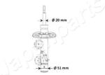 JAPANPARTS Amortizor Axa Fata Dreapta Mm-00975 Citroën C3 Iii/C4 Cactus (MM-00975)