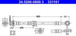 ATE Furtun Frana 24.5266-0600.3 Nissan Qashqai I/Qashqai Ii (24.5266-0600.3)