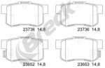 BRECK Set Placute Frana, Frana Disc 236520070400 Acura Rl Honda Accord Vii/Avancier