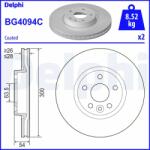 DELPHI Disc Frana Bg4094C Ford Galaxy Ii/Galaxy Mk Ii/Mondeo Iv/S-Max Volvo S60 Ii