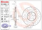 BREMBO Disc Frana 09. B969.1X Audi A4 B8/A4 B9/A5/A6 C7/A6 C8/A7/A8 D4/A8 D5/Q5/Q7 (09.B969.1X)