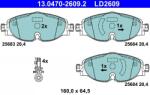 ATE Set Placute Frana, Frana Disc 13.0470-2609.2 Audi A1/A1 Allstreet/A1 City Carver