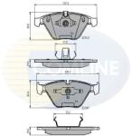 COMLINE Set Placute Frana, Frana Disc Cbp02033 Bmw 1/3/5/6/7/X1/Z4