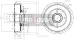 MAXGEAR Tambur Frana Puntea Spate 19-2316 Ford Fiesta/Fiesta V/Fusion Mazda 2