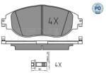 MEYLE Set Placute Frana, Frana Disc Punte Fata 0252473821/Pd Audi A3/Q3 Vw Arteon (0252473821/PD)