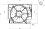 NRF Ventilator, Radiator 47960 Bmw 5/6