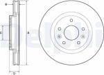 DELPHI Disc Frana Bg4770C Nissan Leaf/Qashqai Ii/X-Trail/X-Trail Iii Renault Kadjar