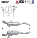 AS Filtru Funingine/Particule, Sist. De Esapament Fd5221 Nissan Nv400 Opel Movano B
