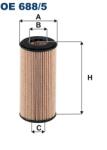 FILTRON Filtru Ulei Oe688/5 Audi A1/A3/A4 B9/A5/A6 C8/A7/Q2/Q3/Q5/Q8/Tt Cupra Ateca/Leon