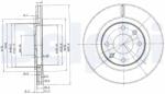 DELPHI Disc Frana Bg2387 Citroën Berlingo / Berlingo First/Berlingo / Berlingo First ( (BG2387)
