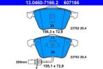 ATE Set Placute Frana, Frana Disc 13.0460-7166.2 Audi A6 C5/Allroad C5 (13.0460-7166.2)