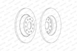 FERODO Disc Frana Ddf2506C Audi A3/Q3/Tt Seat Alhambra/Tarraco Skoda Kodiaq I/Kodiaq Ii