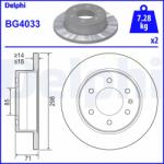 DELPHI Disc Frana Bg4033 Mercedes-Benz Sprinter 3, 5-T/Sprinter 3, 5-T Tourer (BG4033)