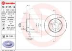 BREMBO Disc Frana 08.7165. 11 Audi A1/A1 Allstreet/A1 City Carver/A2/A3/Tt Seat Arona (08.7165.11)