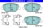 ATE Set Placute Frana, Frana Disc 13.0470-5512.2 Opel Insignia B/Insignia B Country