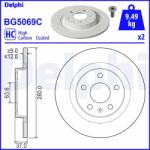 DELPHI Disc Frana Bg5069C Volvo Xc40 Volvo Asia Xc40