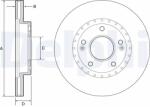 DELPHI Disc Frana Bg4565C Hyundai Creta/Elantra V/Elantra Vi/Kona/Veloster/I30 Kia Ceed (BG4565C)