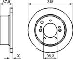 Bosch Disc Frana 0986479232 Kia Sorento I (0986479232)