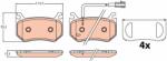 TRW Set Placute Frana, Frana Disc Gdb2209 Alfa Romeo Giulia/Stelvio (GDB2209)