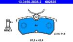 ATE Set Placute Frana, Frana Disc 13.0460-2835.2 Ford Fiesta/Fiesta V/Fiesta Vi