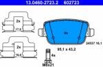 ATE Set Placute Frana, Frana Disc 13.0460-2723.2 Ford Focus Ii/Galaxy Ii/Galaxy Mk Ii