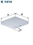 FILTRON Filtru, Aer Habitaclu K1414 Mercedes-Benz X-Class Nissan Navara Np300/X-Trail Iv