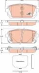 TRW Set Placute Frana, Frana Disc Gdb3462 Kia Carens I/Carens Iii