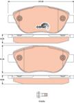 TRW Set Placute Frana, Frana Disc Gdb1750 Abarth 500 / 595 / 695/500C / 595C / 695C (GDB1750)