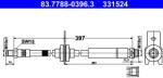 ATE Furtun Frana 83.7788-0396.3 Ford Focus Iii (83.7788-0396.3)