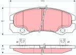 TRW Set Placute Frana, Frana Disc Gdb1436 Holden Frontera Opel Frontera B