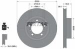 TEXTAR Disc Frana 92279705 Porsche 718 Boxster/718 Cayman/911/Boxster/Cayman