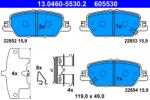 ATE Set Placute Frana, Frana Disc 13.0460-5530.2 Honda Cr-V V