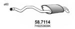 ASSO Toba Esapament Finala 58.7114 Mitsubishi Lancer Vii Vw California T5/Multivan T5 (58.7114)