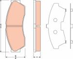 TRW Set Placute Frana, Frana Disc Gdb1796 Rover Cityrover (GDB1796)