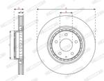 FERODO Disc Frana Ddf3070C Mazda 6/Cx-5/Cx-9
