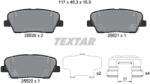 TEXTAR Set Placute Frana, Frana Disc 2552008 Genesis G70 Hyundai Equus / Centennial (2552008)