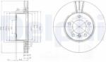 DELPHI Disc Frana Bg3998C Bmw 1/3/Z4 Bmw (Brilliance) 3 Series (BG3998C)
