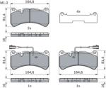 Bosch Set Placute Frana, Frana Disc 0986424104 Alfa Romeo Giulia