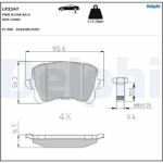 DELPHI Set Placute Frana, Frana Disc Lp3247 Audi A6 C6/Q3 Audi (Faw) Q3 Changan Cs75