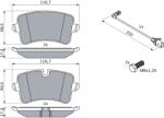 Bosch Set Placute Frana, Frana Disc 0986494488 Audi A4 B8/A5/A6 C7/A7 Porsche Macan (0986494488)