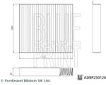 BLUE PRINT Filtru, Aer Habitaclu Adbp250126 Ldv T60 Pick-Up Maxus T60/T70/T90/V80 (ADBP250126)